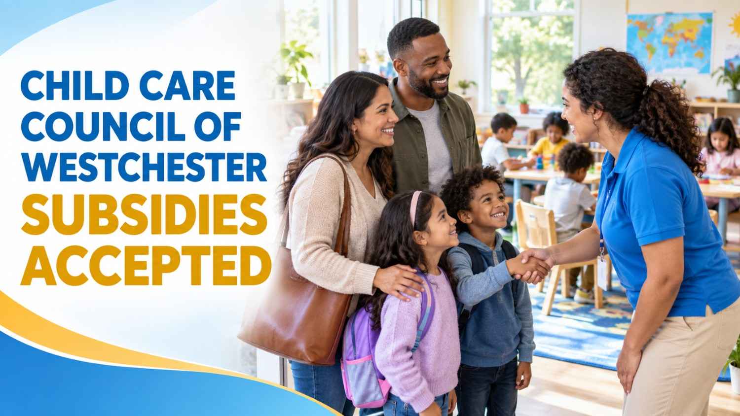 Childcare meeting with families